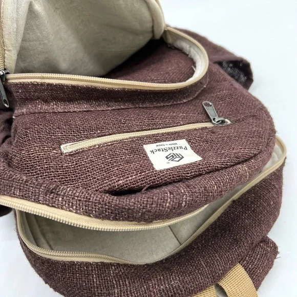 Kailash Himalayan Pure Hemp Brown Backpack - Picture 16 of 16